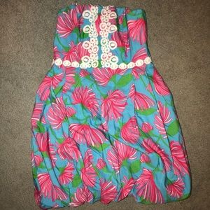 Lilly Pulitzer strapless dress